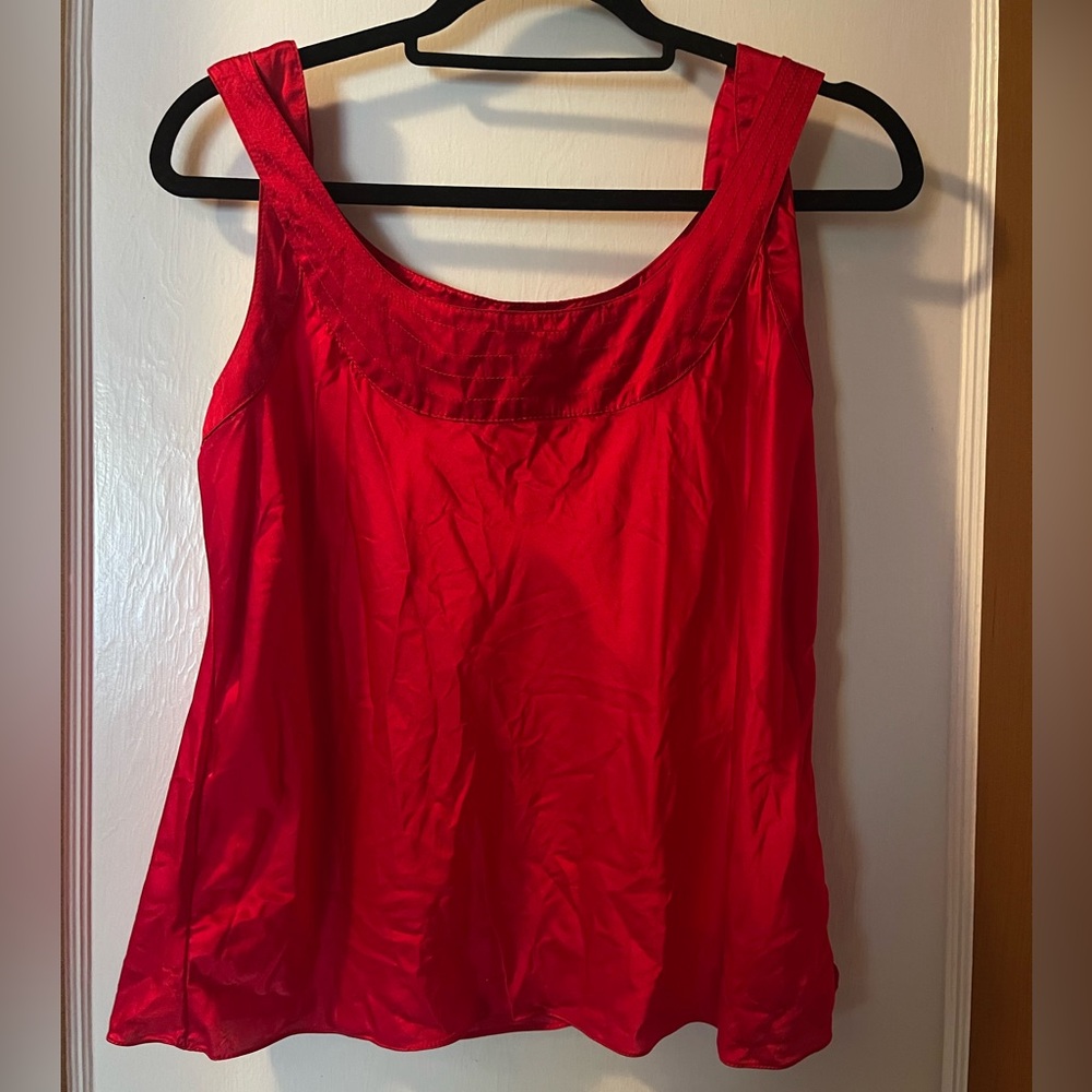 Red Isaac Mizrhahi Top L - Picture 1 of 6